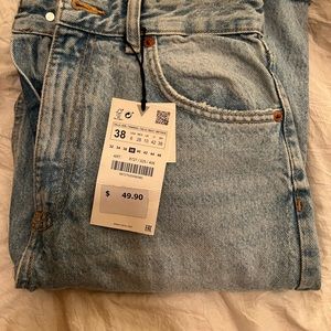 ZARA wide leg denim - new with tags!